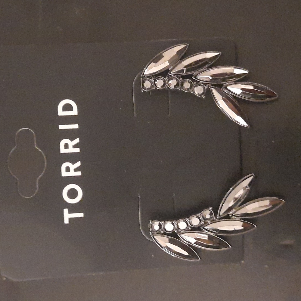 Torrid Rhinestone Crawler Earrings - Picture 3 of 3